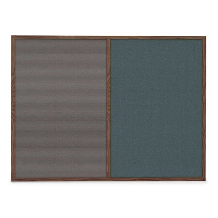 United Visual Products Slim Style Indoor Enclosed Radius Corkbo UVRDS48SB-BLACK-APRICOT